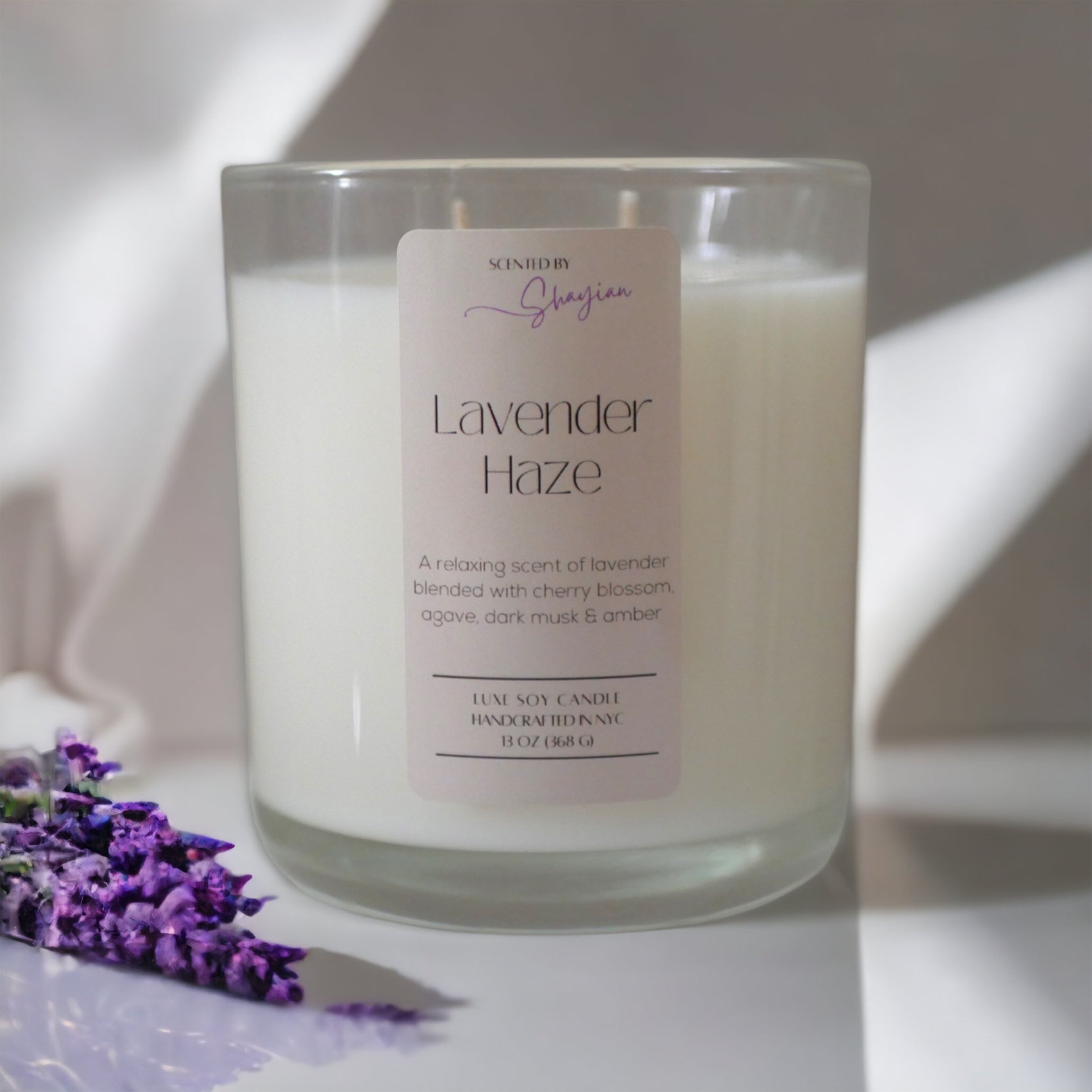 Original 13 oz Clear Glass Candle (Limited Stock)